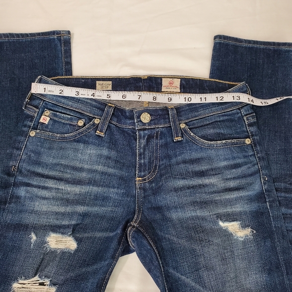 AG Adriano Goldschmied Stilt Crop Cigarette Jeans Size 25 Inseam 25" Made in USA - Picture 8 of 13